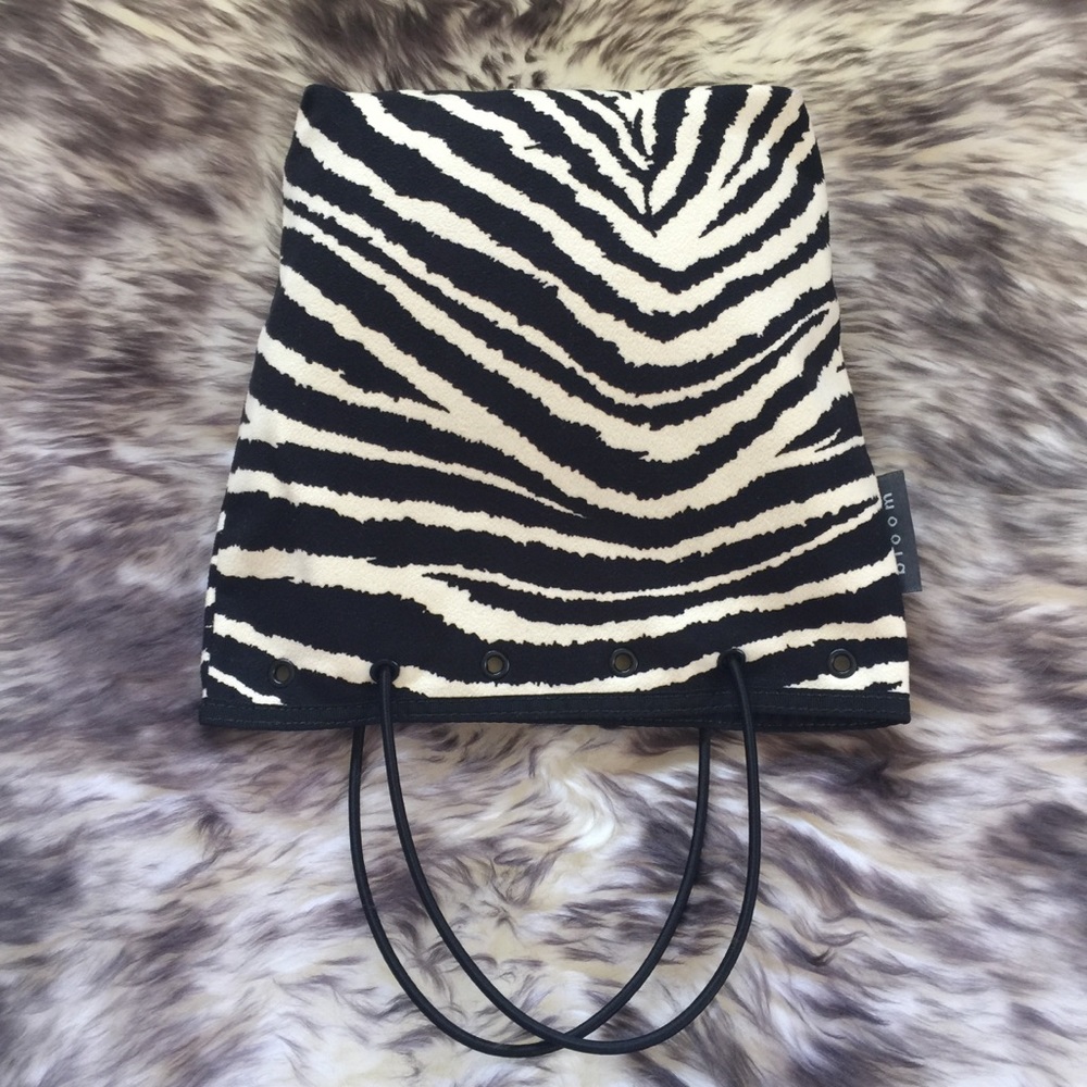 Bloom Zebra Pattern Small Tote Bag